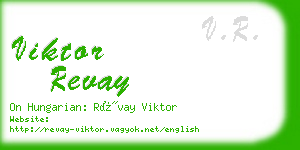 viktor revay business card